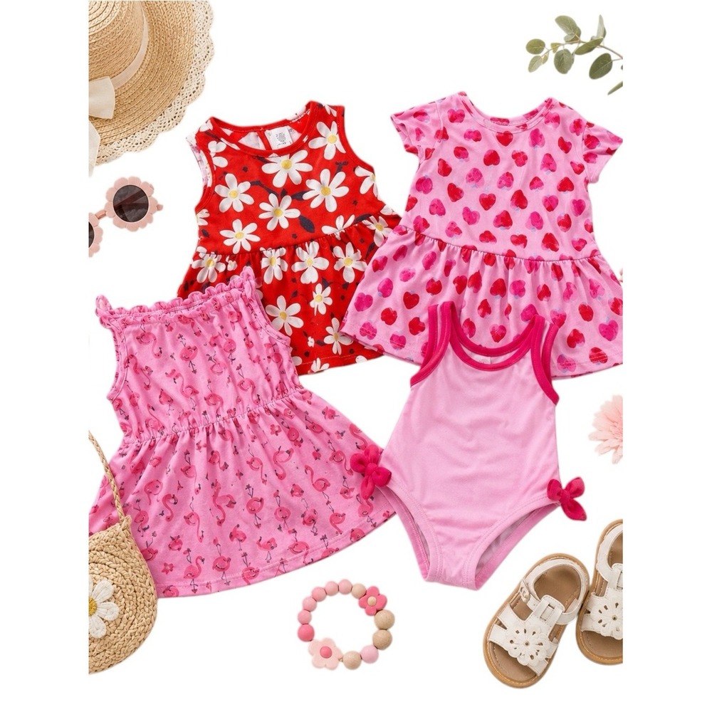 20 Piece Baby Girl Clothing Bundle 6-12M Carter's GAP Calvin Klein Mixed Lot EUC